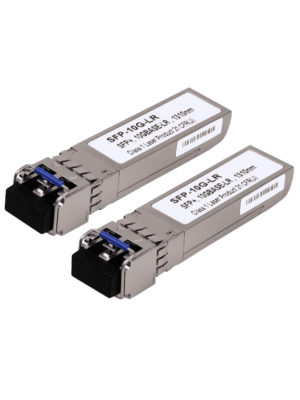 TCE - SFP+-10G-LR - Par de Transceptores de fibra óptica SFP monomodo / 1310nm / DDM / Conector LC Dual / mini-Gbic / Velocidad de 1.25 a 10 Gbps / Hasta 20 KM de conexión - Image 1