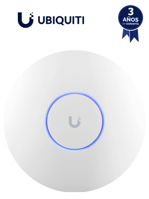 UBIQUITI U6-ENTERPRISE- Punto de Acceso WiFi 6 Enterprise/ MIMO 4x4/ Alta Densidad de Usuarios/ Freciencia WiFi 2.4GHz & 5GHz & 6GHz/ 1 Puerto RJ45 2.5GBE - Image 1
