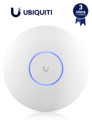 UBIQUITI U7-PRO- AP WIFI 7 con frecuencia de 6GHZ libre de interferencia , Montaje en techo , 1 Puerto RJ45 de 2.5 GbE , 5765 Mbps en 6Ghz , Alimentación por POE 802.3at , 300 usuarios. - Image 1