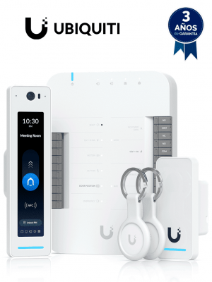 UBIQUITI UA-G2-SK-PRO - Kit de control de acceso profesional UniFi para 1 puerta, Entrada y Salida, Incluye: 1 x UA-Hub, 1 x Lector G2 Reader Pro, 1 x Lector G2 Reader, 2 x Llaveros de bolsillo NFC - Image 1