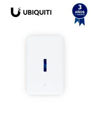 UBIQUITI UDW - Dream Wall , Ruteador todo en uno , administre todas las aplicaciones de UniFi , Switch 17 puertos GbE POE , WiFi 6 MU-MIMO 4x4 , 128 GB SSD interno expandible , Balanceo de cargas o failover/ 2 WAN (2.5 GbE y 10G SFP+). - Image 1