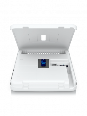 UBIQUITI UDW - Dream Wall , Ruteador todo en uno , administre todas las aplicaciones de UniFi , Switch 17 puertos GbE POE , WiFi 6 MU-MIMO 4x4 , 128 GB SSD interno expandible , Balanceo de cargas o failover/ 2 WAN (2.5 GbE y 10G SFP+). - Image 2