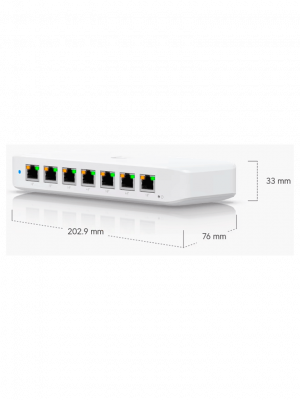 UBIQUITI USW-ULTRA - UniFi Switch Ultra Capa 2, 42W POE (1 puerto POE++ de entrada , 7 puertos POE+ de salida ) , No incluye adaptador de corriente alterna. - Image 2