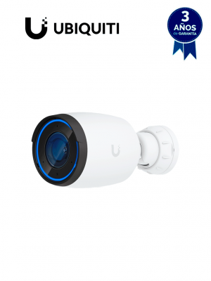 UBIQUITI UVC-AI-PRO-WHITE - Cámara 4K, Zoom óptico 3X, IA avanzada: detecta personas, lee matrículas , IR 25 metros , microfono integrado, audio bidireccional ,POE+ , Exterior/Interior (Color Blanco). - Image 1