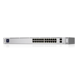 UBIQUITI USW-24 UniFi Switch Capa 2 de 24 puertos 10/100/1000 Mbps más 2 puertos 1G SFP, con pantalla informa - Image 3