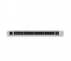 UBIQUITI USW-PRO-48-POE - UniFi Switch Gigabit PoE PRO con 48 puertos PoE Gigabit Ethernet, 4 puertos SFP de 1-10G, 600W de potencia PoE, compatible con PoE at/bt y pantalla informativa - Image 2