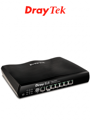 DRAYTEK VIGOR2927- Ruteador Multi-WAN balanceador de cargas con 1 puerto WAN GE RJ45, 1 puerto intercambiable LAN/WAN, 5 puertos LAN GE, 50 túneles VPN, 2 puertos USB, ideal para PyMEs - Image 1
