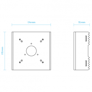 VIVOTEK AM-312 - Soporte de exterior para montaje en poste - Image 2