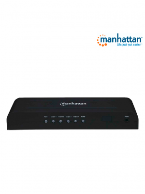 MANHATTAN 207515 -  Splitter / Divisor de Video HDMI/ 1 Entrada y 4 Salidas/ Resolucion 4k @ 30Hz/ Soporta Video full 3D y Color Profundo/ Soporta Sonido Comprimido DTS-HD Master y Sonido Envolvente/ - Image 6