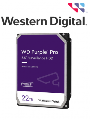 WESTERN DIGITAL WD221PURP - Disco Duro de 22 TB / Purple PRO / Videovigilancia / Sata 6 Gb/s  /  Caché de 512MB / 3.5" - Image 1