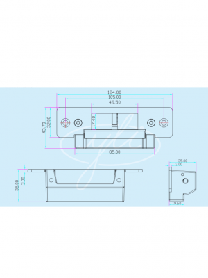 YLI YS138S - Cerradura Eléctrica para Control de Acceso  Señal Ajustable NO/NC  Voltaje Dual 12VDC/24VDC - Image 3
