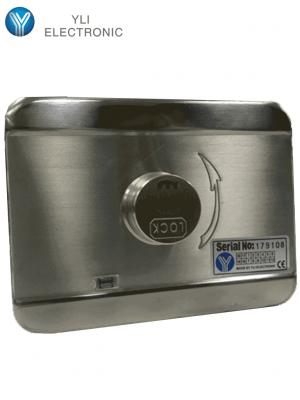 YLI ABK703BS - Cerradura inteligente con cierre automático cuenta con juego de 3 llaves, sensor con luz LED de status o correcto cerrado, apertura con pulso voltaje de 12VDC - Image 2