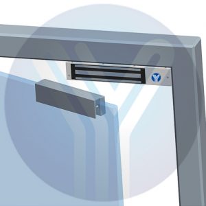 YLI MBK180U - Soporte en U para Puertas de Vidrio Sin Marco / Compatible con Cerradura Magnética YM180NLED - Image 2