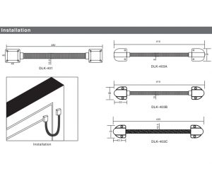 YLI DLK401 - Pasacable para Puertas / Protección de cableado en instalaciones de Cerraduras Magnéticas, Eléctricas y Control de Acceso en General - Image 5