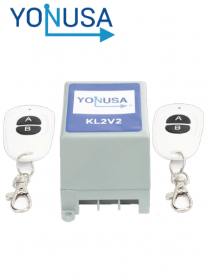 YONUSA KL2V2 - Modulo de mando receptor y dos transmisores compatible con todos los energizadores Yonusa, conexion sencilla, armado y desarmado de cerco electrico - Image 1