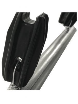 YONUSA TUBOAP201 - Poste de esquina para cercas eléctricas tubo con 5 aisladores de esquina instalados/ 1.20 mts. listo para instalación en campo - Image 2