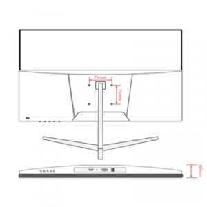 ZKTECO ZD222KA - Monitor LED Full HD de 22 pulgadas / Resolución 1920 x 1080 / Retroiluminación DLED / 1 Entrada de video HDMI y 1 VGA / Ángulo de Visión Horizontal 178° /  Soporte VESA / Incluye Cable HDMI / Ideal para hogar y oficina - Image 3