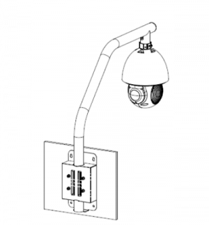 DAHUA DH-PFB303S - Soporte para Montaje en Parapeto/ Giratorio/ Diseño Estetico/ Compatible con Camaras PTZ Dahua de las Series SD59/ SD50/ SD40 - Image 3