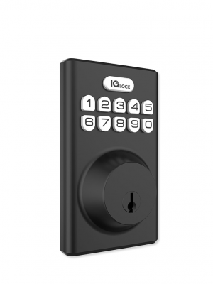 QOLSYS IQDLK-PGK-MB Cerradura con botón pulsador - Cerradura Inteligente PowerG, color negro mate ( Matted Black ) - Image 2