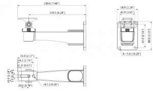 DAHUA PFB121W - Montaje de pared para camaras HFW11, HFW42 y HF3 / Compatible con camara 4G HFW4230M4G - Image 2