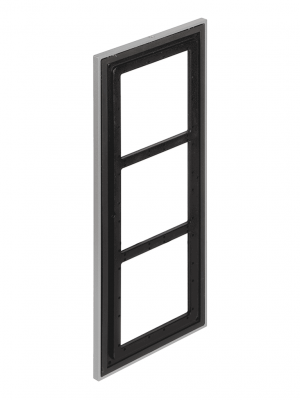 DAHUA VTM126 - PANEL FRONTAL PARA 3 MODULOS CON MATERIAL DE ACERO INOXIDABLE. Y PROTECCION IP65/ IK07. COMPATIBLE CON VTO4202F - Image 2