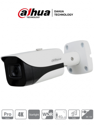 DAHUA HAC-HFW2802E-A-036 - Camara Bullet 4k Starlight/ 8 Megapixeles/ Lente de 3.6mm/ 0.005 Lux color/ WDR Real/ IR de 40M/ IP67/ 3DNR/ - Image 1