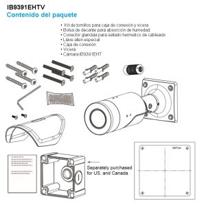 VIVOTEK IB9391-EHT - Cámara IP Bullet Exterior 8 Megapixeles/ 4K / Lente Varifocal 3.9-10mm / Smart IR II 50m / WDR Pro / Smart VCA Incluido / Smart Stream III/ Visión SNV / Ciberseguridad Trend Micro / Smart Motion / Protección IP67, IK10, Nema4X / ONVIF - Image 2
