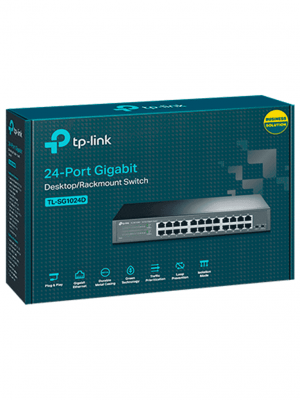 TP-LINK TL-SG1024D - Switch Gigabit no administrable de 24 puertos 10/100/1000 Mbps para escritorio/rack - Image 2