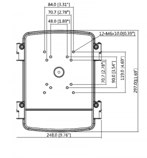 DAHUA DH-PFA140A - Caja de Conexiones Anticorrosión/ Material Aluminio & SECC/ IP66/ - Image 4