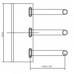 DAHUA PFA150 - Montaje para poste compatible con camaras PTZ series SD65XX / SD69 / SD63 / SD64 / SD6A / SD6C - Image 4
