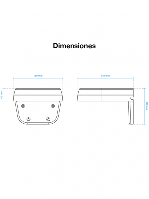 VIVOTEK AM-21A - Soporte de pared tipo L de exterior para cámaras tipo domo VIVOTEK - Image 2