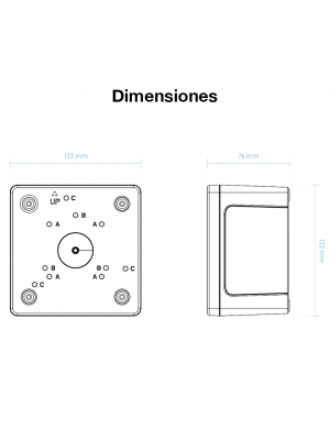 VIVOTEK AM-71C_V02 - Caja de conexiones de exterior para cámaras domo y bullet, IP66, color blanco, fabricada en aleación de aluminio - Image 2