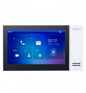 DAHUA KTP01L(S) - Kit de Videoportero IP con Frente de Calle Metálico Antivandálico y cámara de 2MP. Incluye monitor táctil de 7", ranura SD, control de puerta, E/S de alarmas, y switch PoE de 6 puertos, 36W. Ideal para seguridad avanzada/ - Image 2