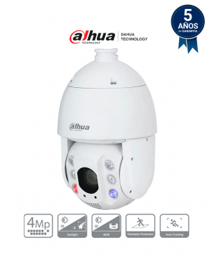 DAHUA DH-SD6C3425GB-HNR-A-PV1 - Cámara IP PTZ 4MP con tecnología Acupick, WizSense y FullColor, iluminador dual inteligente, TiOC, zoom óptico 25x, IR 150m, luz visible 50m, AutoTracking, SMD 4.0, E/S de alarma y audio, IP66, PoE. - Image 1