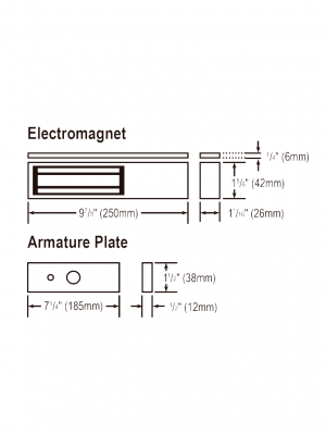 Seco-Larm E941SA600 - Electroiman de 600Lb  + Soporte en "Z" y en "L" - Image 5