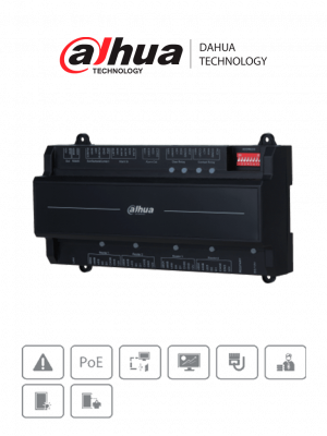 DAHUA ASC2202B-D - Panel de Control de Acceso de 2 Puertas y 4 Lectoras/ TCP/IP/ Wiegand/ 100,000 Usuarios, 3,000 Huellas y 500,000 Registros/ Soporta Interlock, Anti-passback, Desbloqueo Remoto/ Funcion WatchDog - Image 1