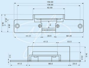 YLI YS130NO - Cerradura Eléctrica para Control de Acceso / Función NO / 12  VDC / Compatible con controles de acceso / Fail Secure - Image 2