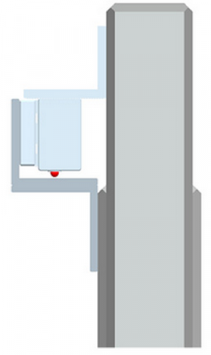 YLI MBK70Z - Soporte de Fijación tipo Z / Compatible con Cerradura Magnética YM60 - Image 4