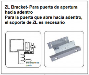 YLI MBK180ZL - Soporte de fijacion de electroiman para puerta con apertura interior de 180  Kg  tipo ZL/ Compatible con YM180 - Image 5