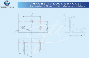 YLI MBK70Z - Soporte de Fijación tipo Z / Compatible con Cerradura Magnética YM60 - Image 3