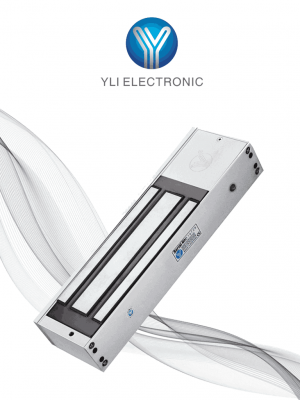YLI YM750TLED - YLI YM750TLED - Cerradura Magnética 750 kg o 1500 Lb de Fuerza de Sujeción / Indicador Led / Uso Interior   Retardo de tiempo / Voltaje Dual 12v/24 VDC / Compatible con Soporte MBK750ZL - Image 1
