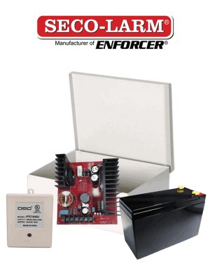 Seco-Larm Kit Fuente De Poder 7 - Kit De Poder Contiene 1 Fuente De Poder De 7 Amp, Bateria De Respaldo 7 amperes, Transformador Y Gabinete - Image 1