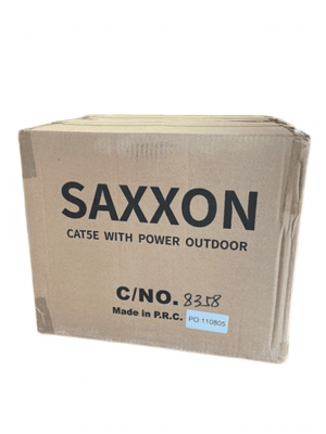 SAXXON OUTP5ECCAEXT2E - Bobina de Cable UTP Cat5e Siames/ 305 Metros/ Uso Exterior/ CCA/ UTP+Cables de Energía Cal. 18 AWG/ Doble Forro en Cable UTP/  Ideal para Cableado de Video/ - Image 4
