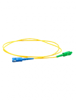TCE  - LMN-FO-SCU-SCA-01 - Jumper SC UPC-SC APC Monomodo / Simplex 2 mm / 1 metro / Amarillo - Image 1