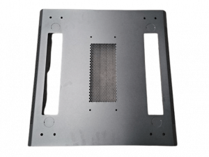 SAXXON SXR32U6632S - Gabinete de Piso 32UR, Negro, Puerta de Vidrio Templado, 160x60x60 cm, Base con 2 Ventiladores 110V - Image 6