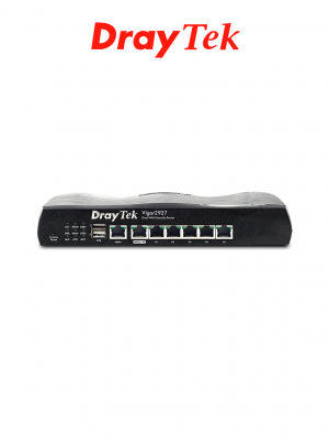 DRAYTEK VIGOR2927- Ruteador Multi-WAN balanceador de cargas con 1 puerto WAN GE RJ45, 1 puerto intercambiable LAN/WAN, 5 puertos LAN GE, 50 túneles VPN, 2 puertos USB, ideal para PyMEs - Image 1