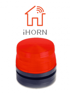 IHORN HC-05-LED - Estrobo Color Rojo  / 90 Destellos por minuto compatible con paneles IHORN / RISCO / DSC / BOSCH  . - Image 1