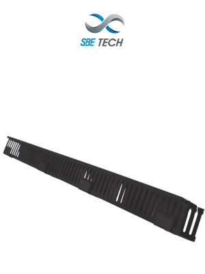 SBETECH OV20UR - Organizador de cable vertical de 20 UR con PVC negro y cubierta antideslizante - Image 1