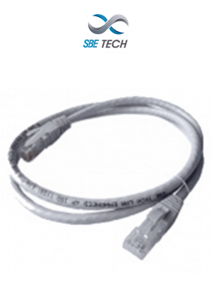 SBETECH SBE PCC6U3.0MGY - Patch cord Cat. 6 con bota inyectada, color gris, de 3 metros - Image 1