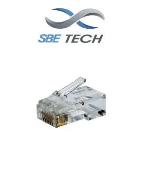 SBE TECH PLUGRJ45C6A - Conector plug RJ45 para cable UTP / CAT 6A / Paquete de 50 piezas - Image 1